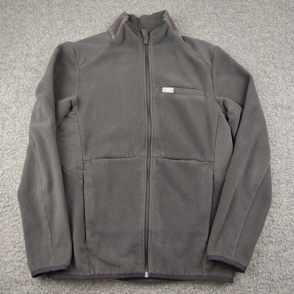 FIGS On Shift Fleece Jacket Sz XS Full Zip Grey Nurse Doctor